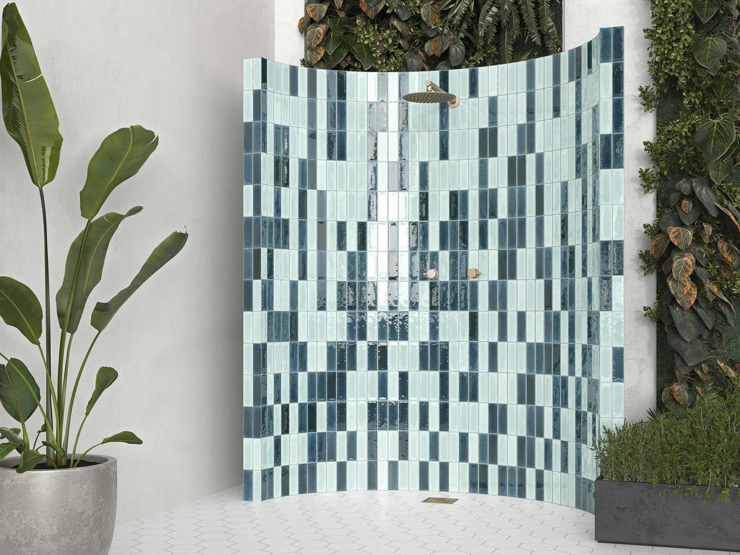 Barcelona Sky and Blue 3x9 | Classic Tile Imports