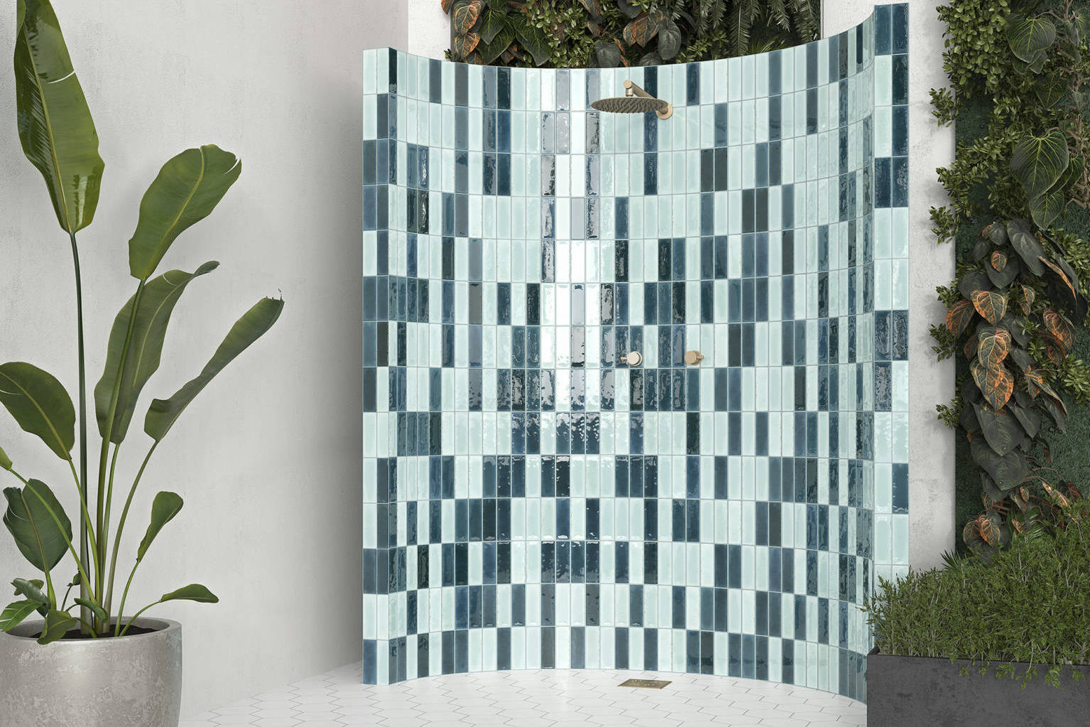 Barcelona Sky and Blue 3x9 | Classic Tile Imports