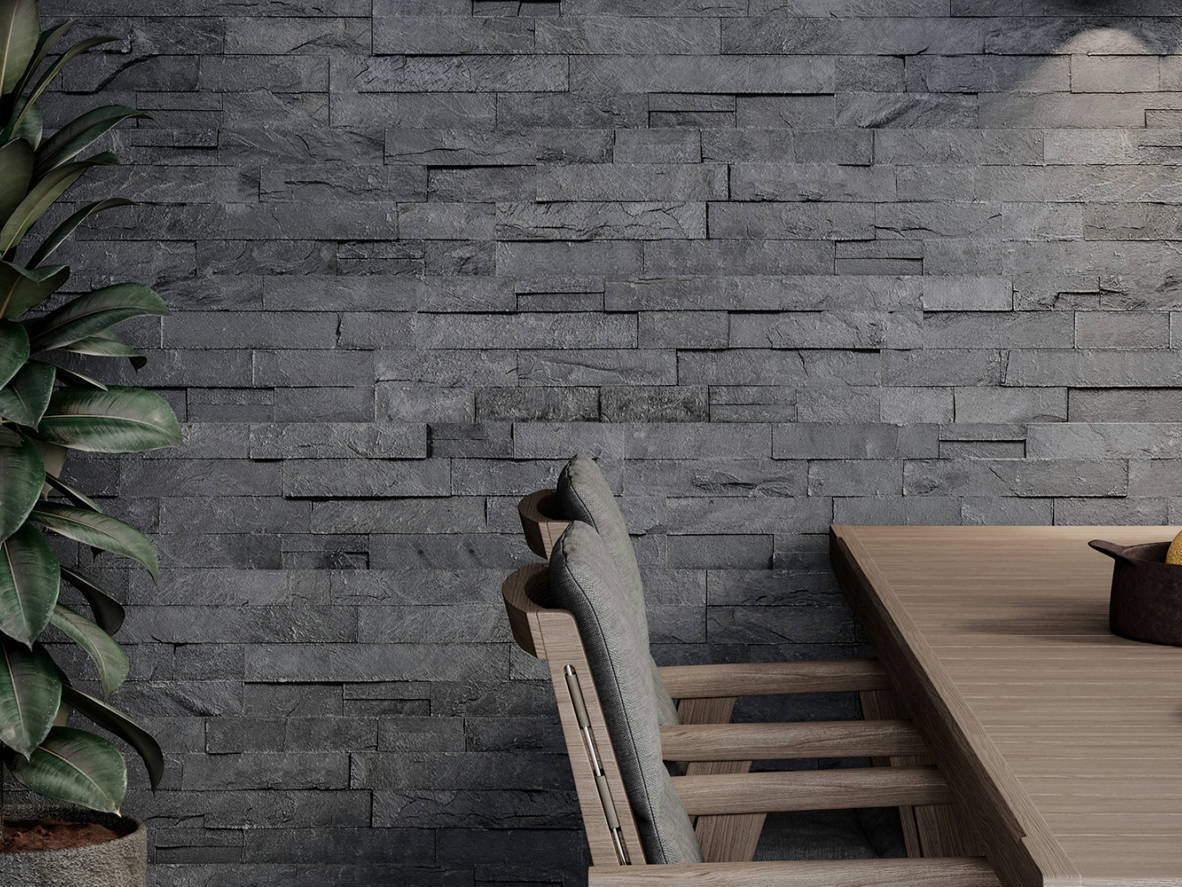 Ledger Stone Carbon 6x24 Split Face | Classic Tile Imports