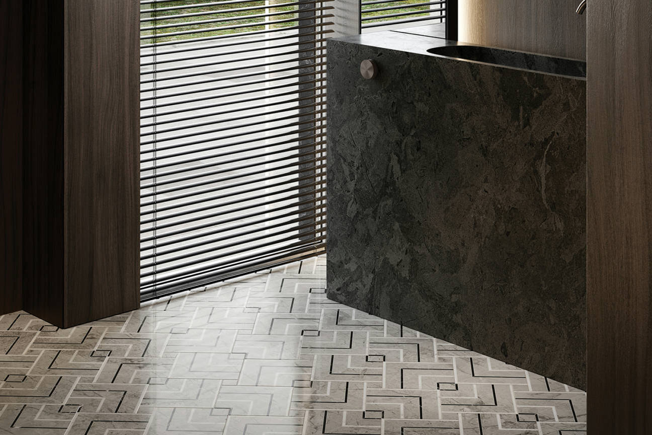 Luxury Roma Argento Picco Mosaic 2 | Classic Tile Imports