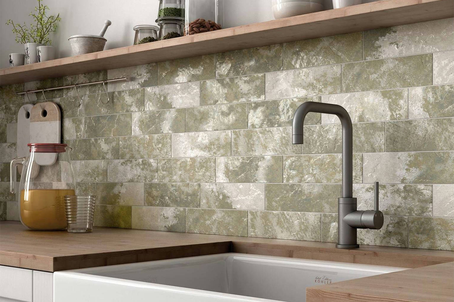 Madrid 3X9 Musgo | Classic Tile Imports