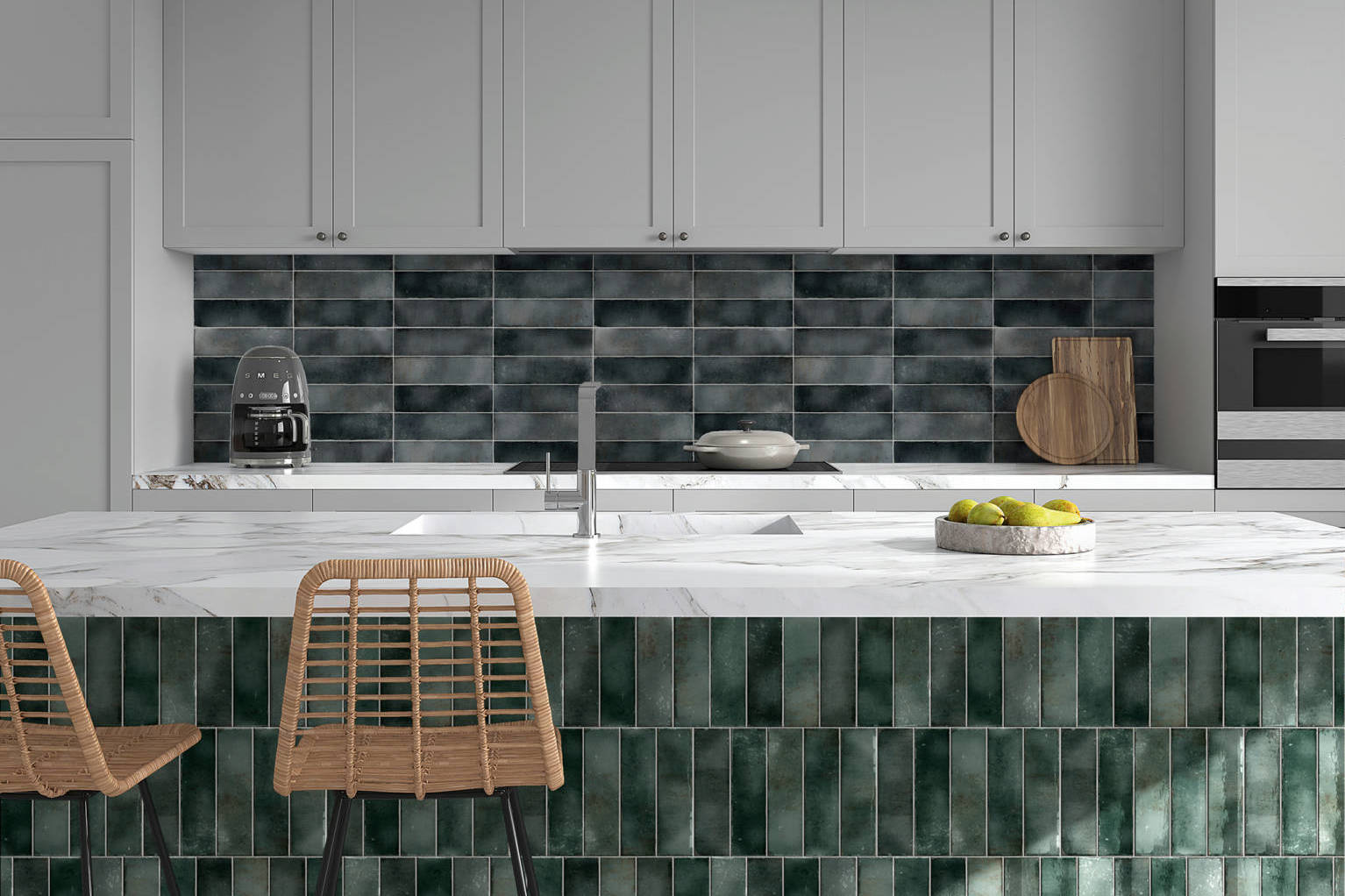 Miami Brickell Jade and Key Biscayne Anthracite | Classic Tile Imports