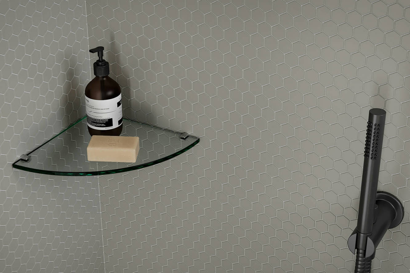 Traditions Taupe Matte 1in Hex Mosaic | Classic Tile Imports