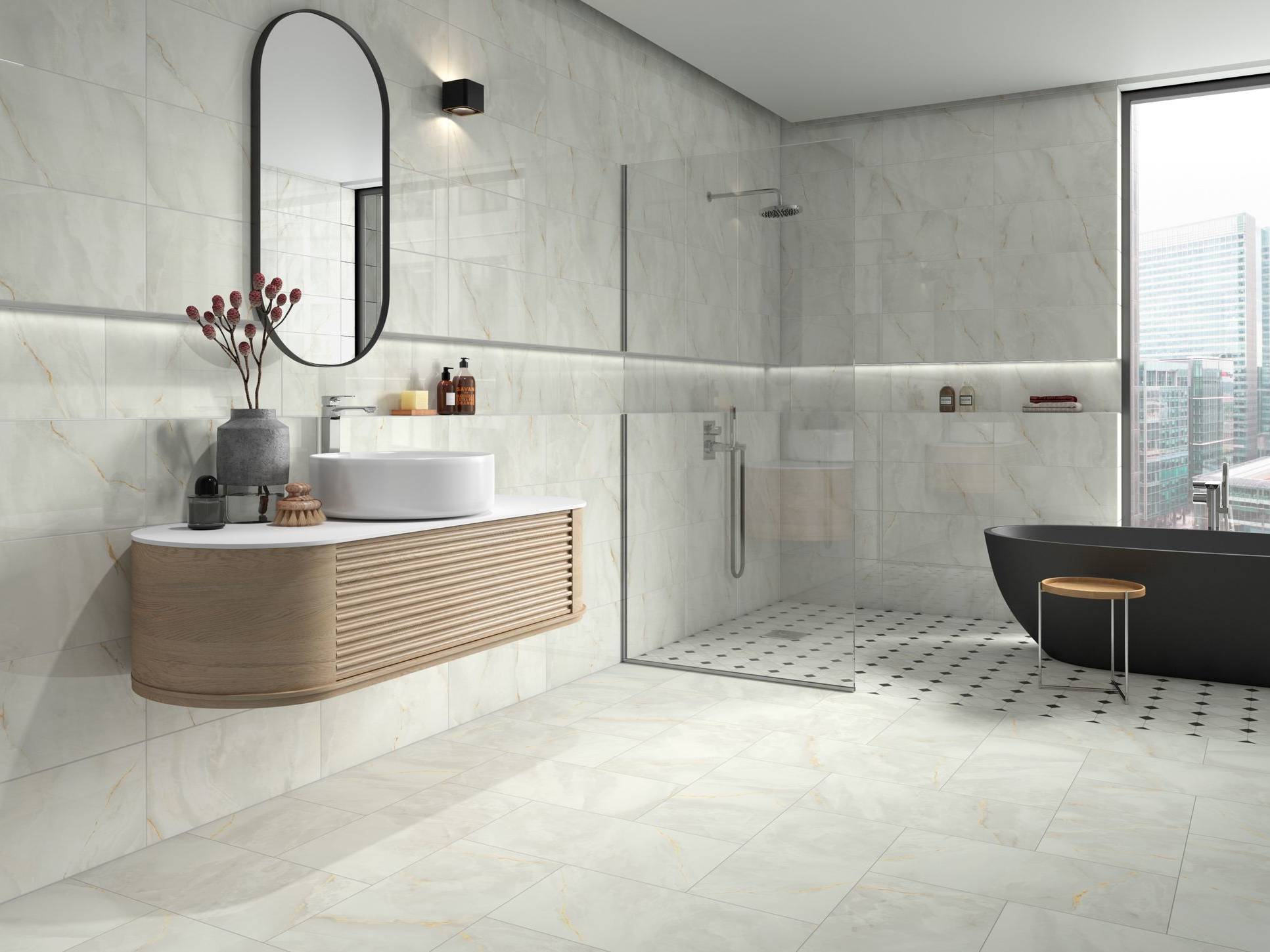 Venezia White 12x24 and 10x30 1 | Classic Tile Imports