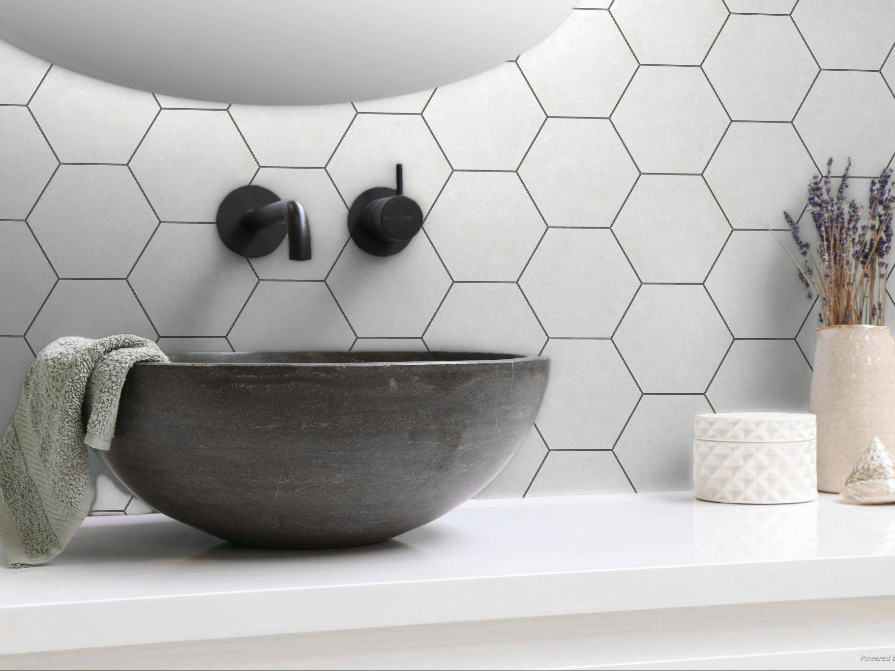 Form 5.5X6.3” White Hexagon | Classic Tile Imports