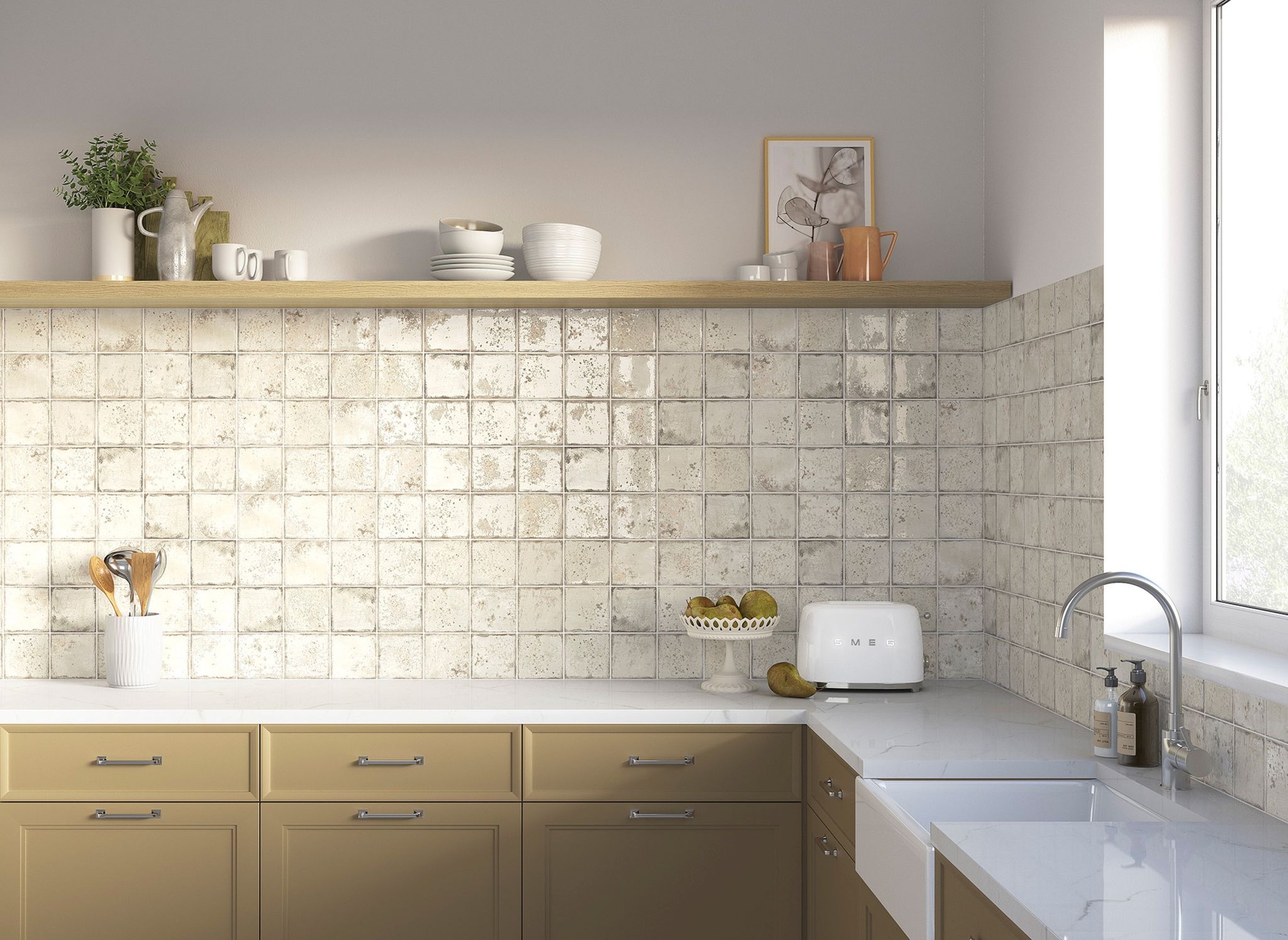 Jamaica Cream 5x5 | Classic Tile Imports