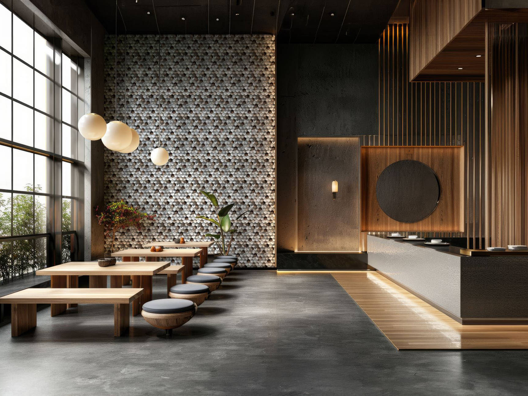 Aluminum Hexagon Silver Brown Mosaic | Classic Tile Imports