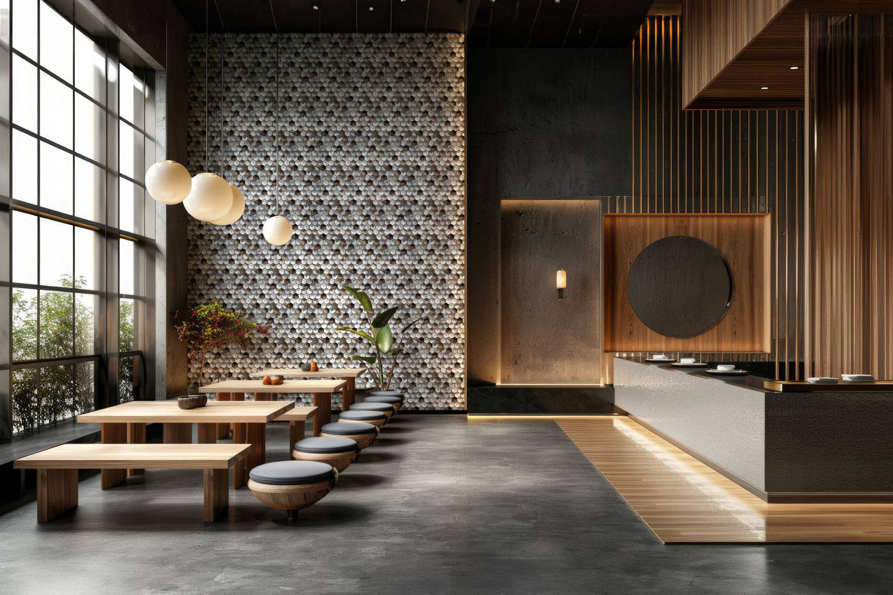 Aluminum Hexagon Silver Brown Mosaic | Classic Tile Imports