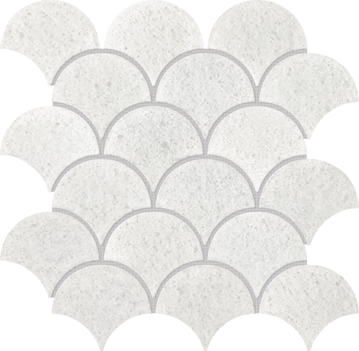 Crystal White Marble Scale Polished | Classic Tile Imports