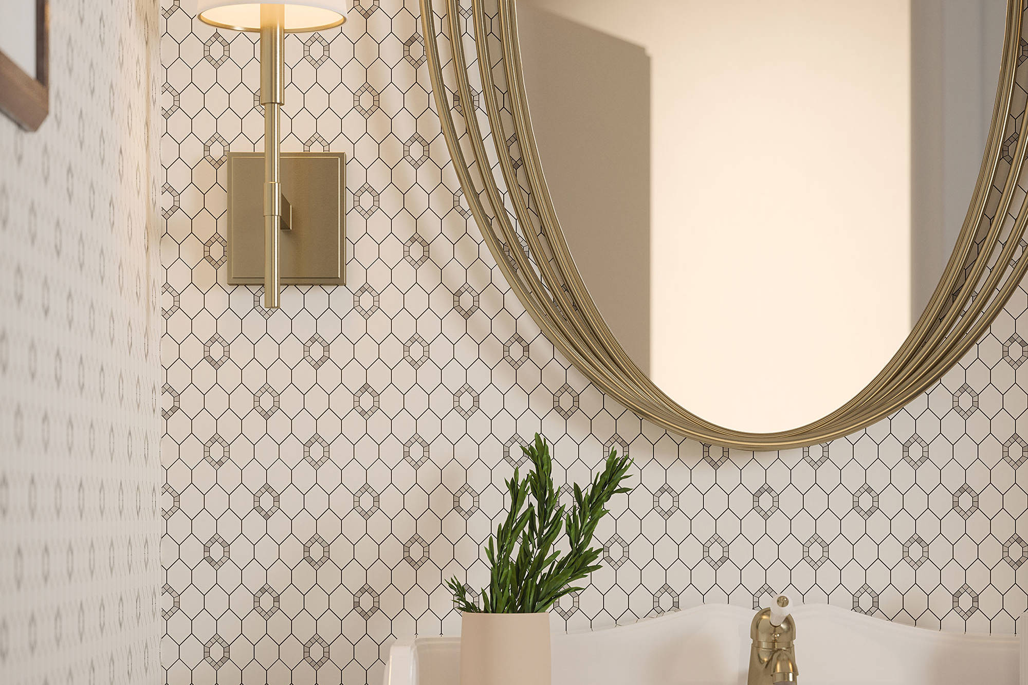 Daffodil Grey Mosaic | Classic Tile Imports