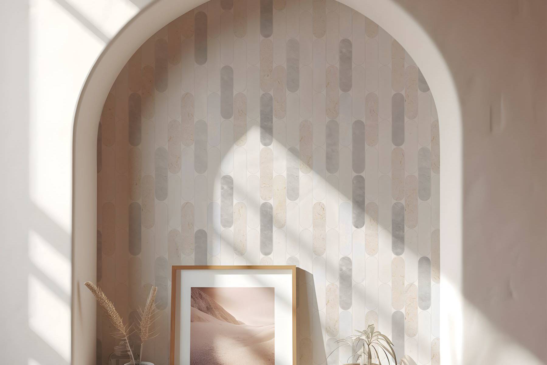 Elongated Round White | Classic Tile Imports