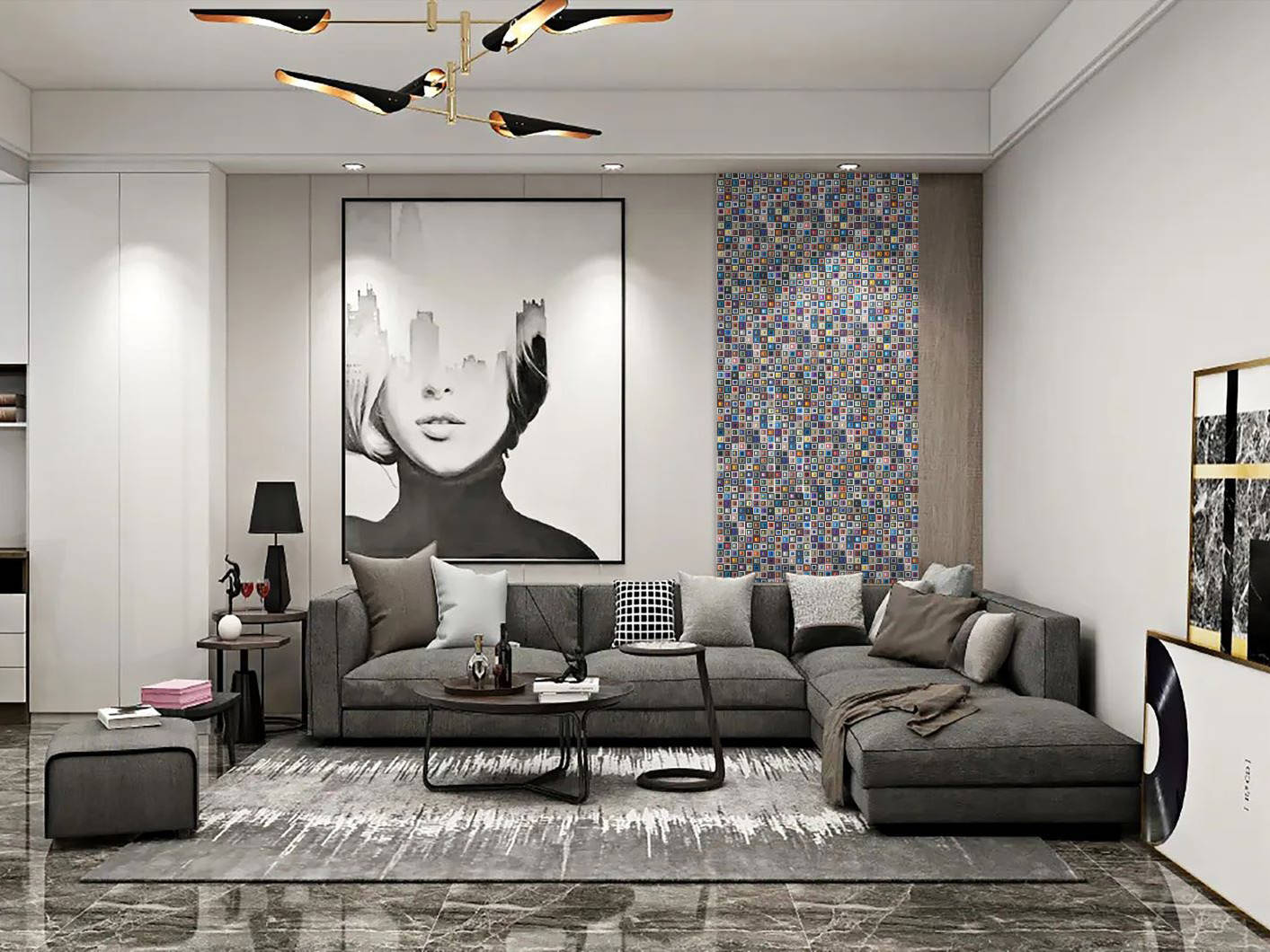 Multicolor Square Mix Glass Resin Mosaic | Classic Tile Imports