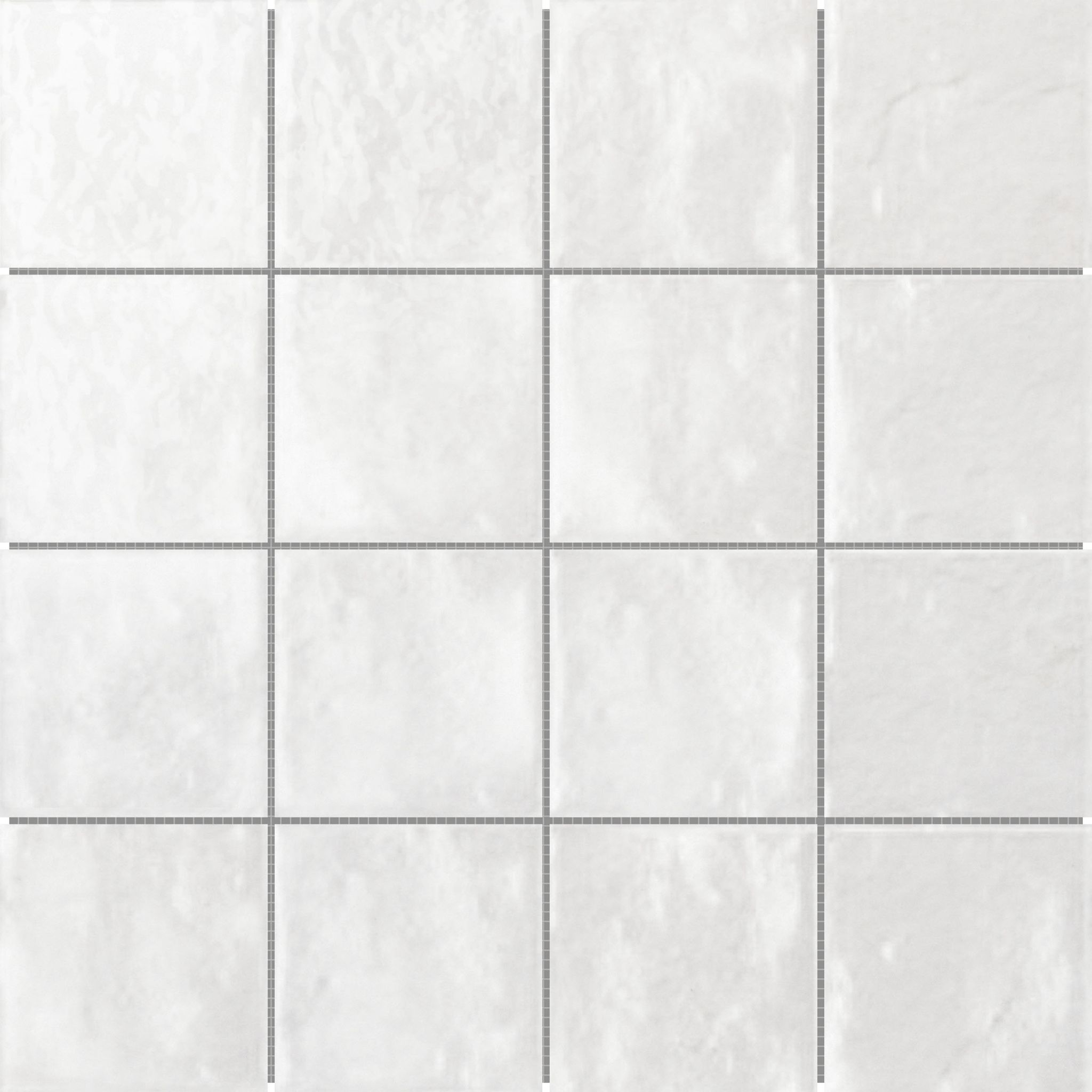 Zellige Glazed Ceramic White 3"x3" Mosaic | Classic Tile Imports