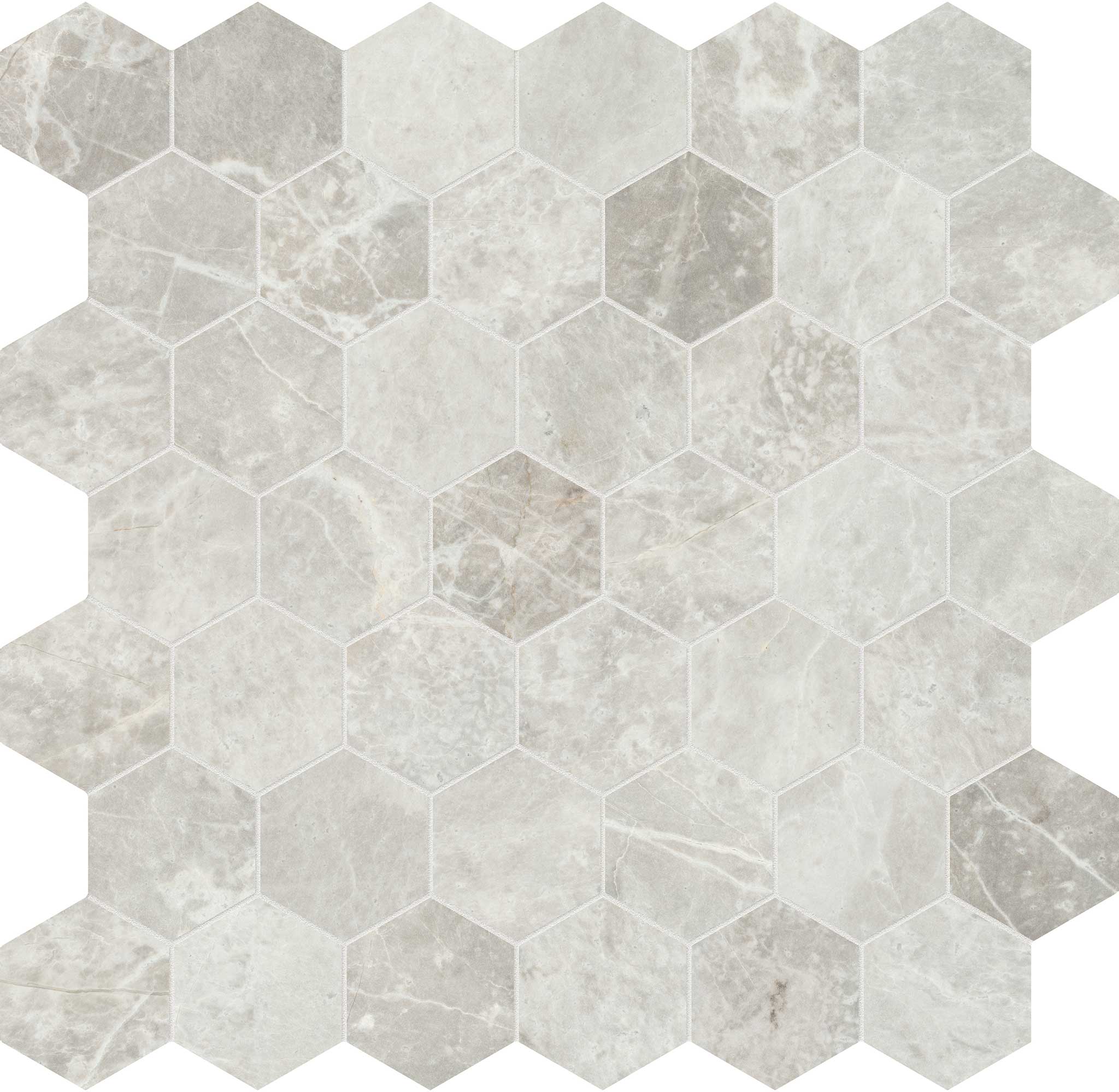 Apollo Argento 2 Hexagon Mosaic | Classic Tile Imports