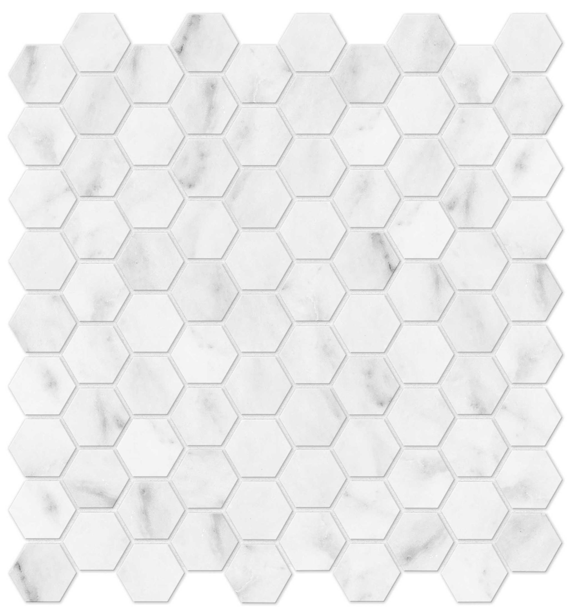 Bianco Venatino 1.25 Honed Hexagon Mosaic | Classic Tile Imports