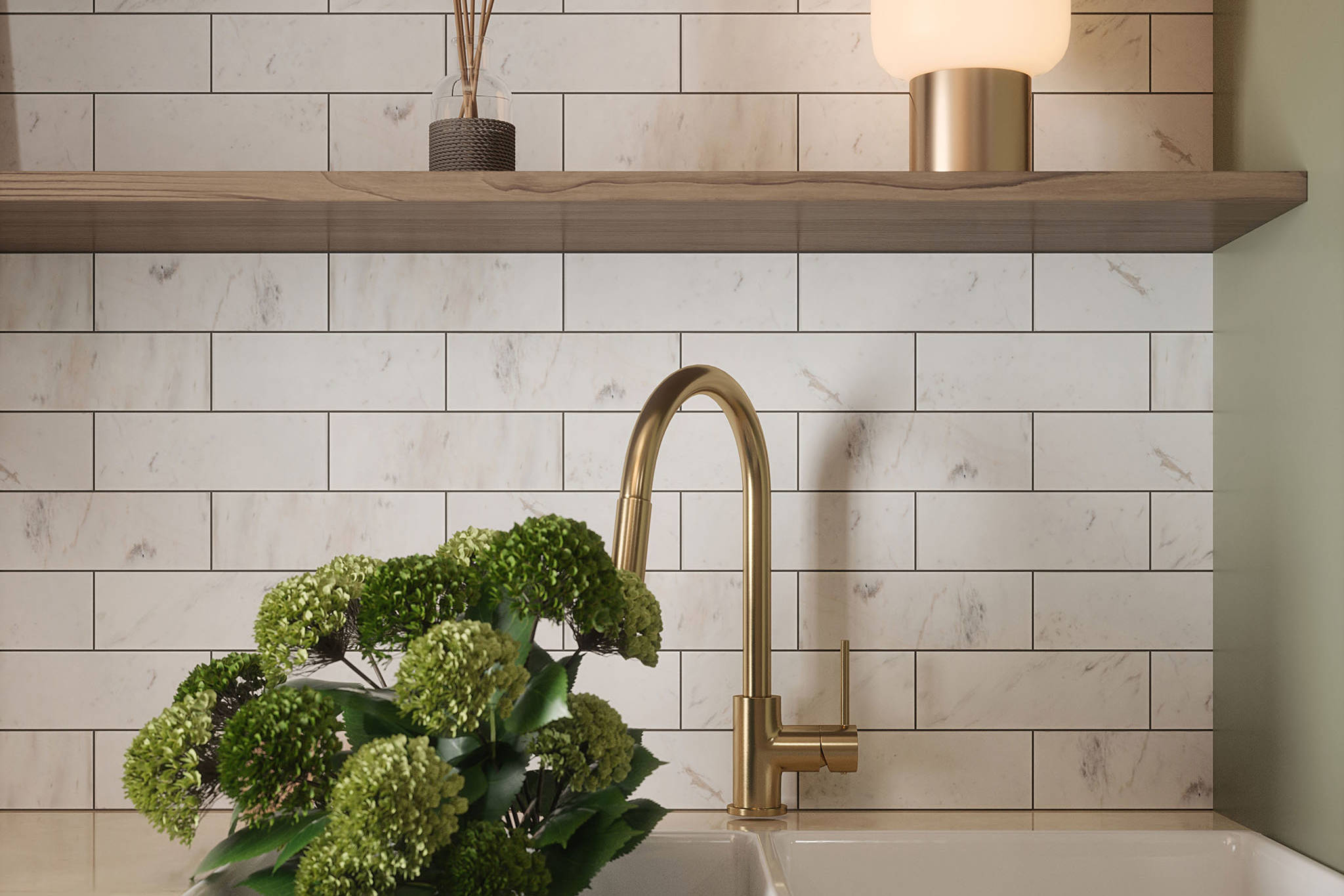 Camellia Field Tile | Classic Tile Imports