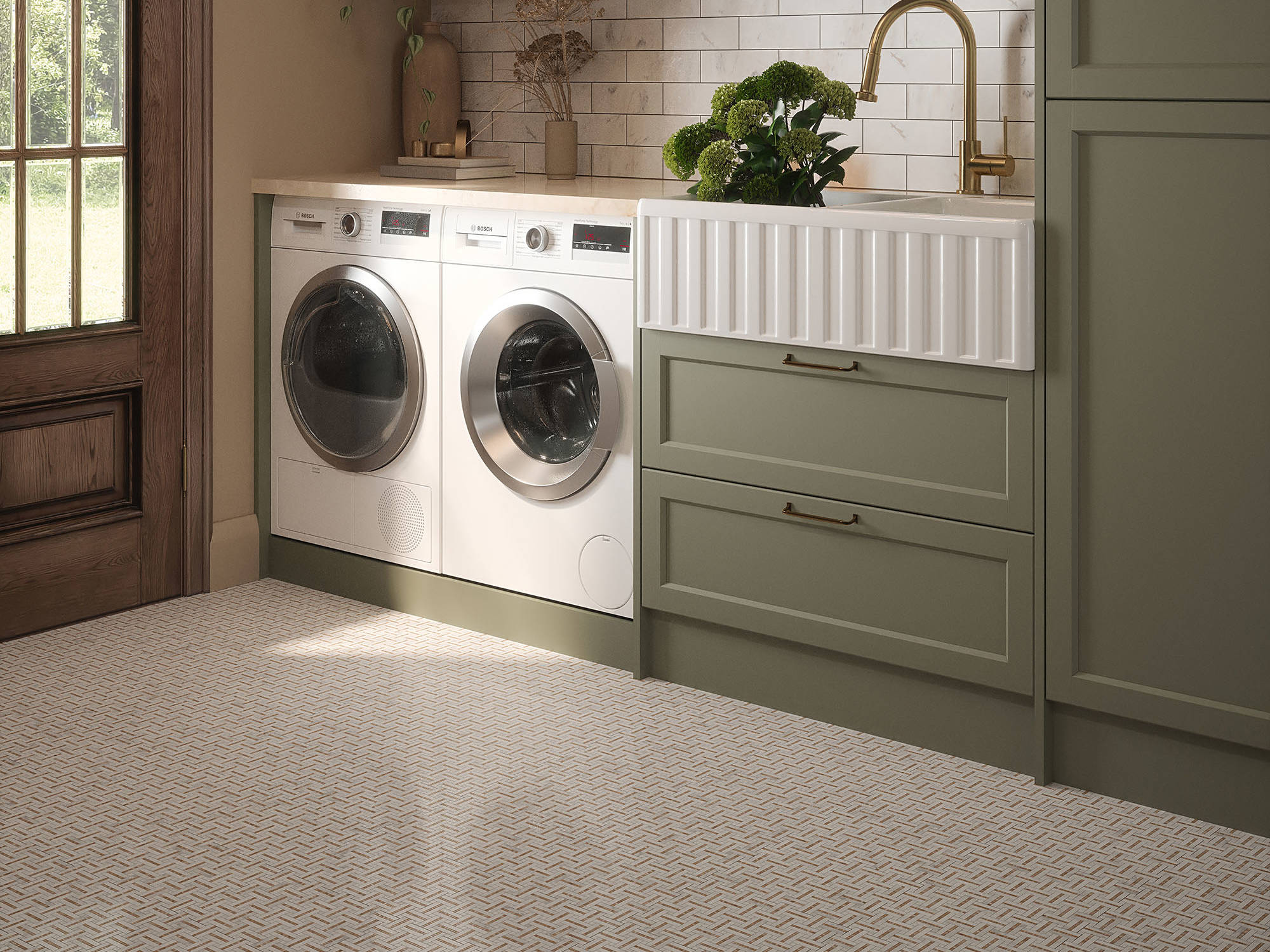 Gazebo Cream Mosaic | Classic Tile Imports