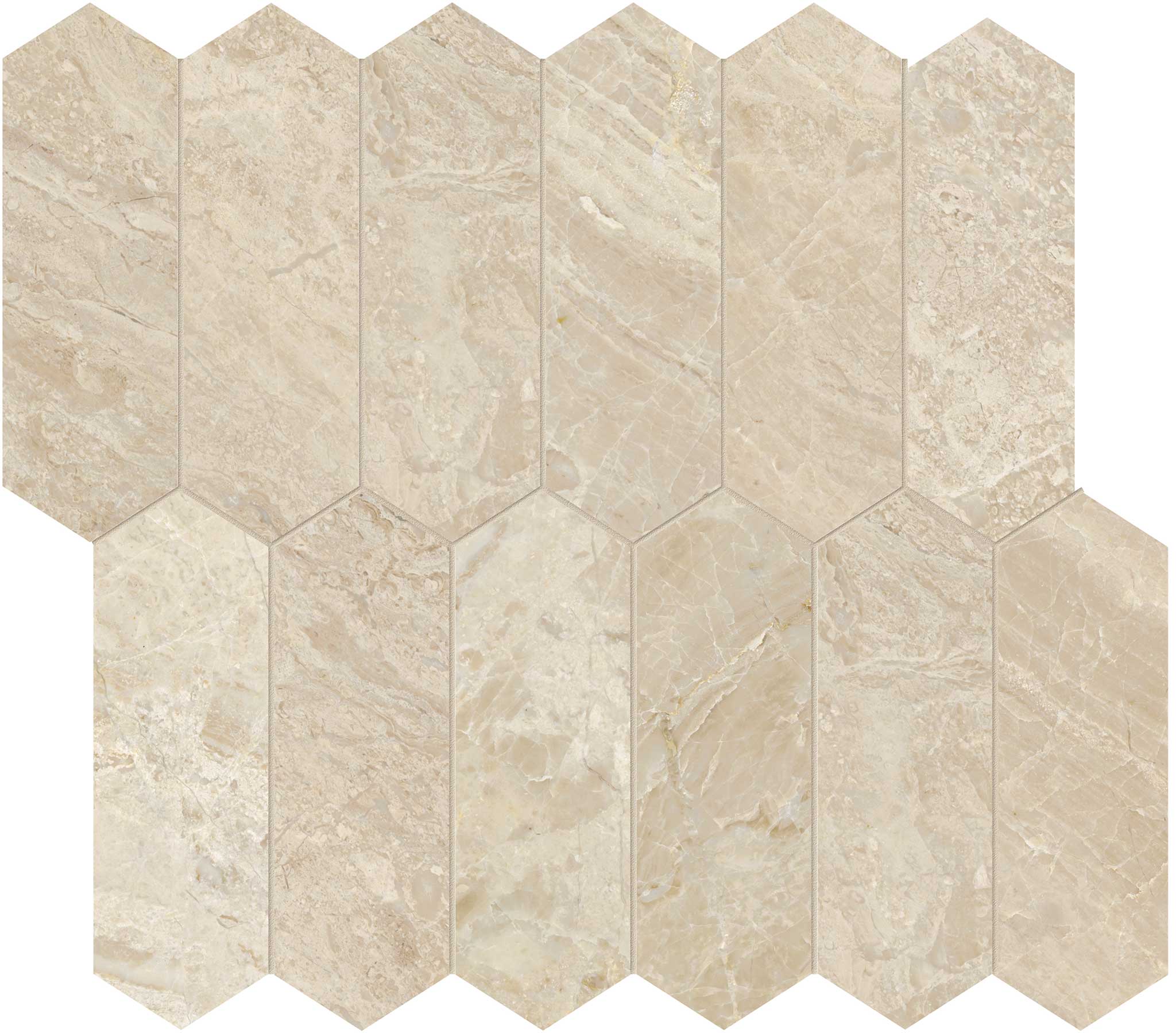 Impero Reale 2x6 Honed Picket Mosaic | Classic Tile Imports