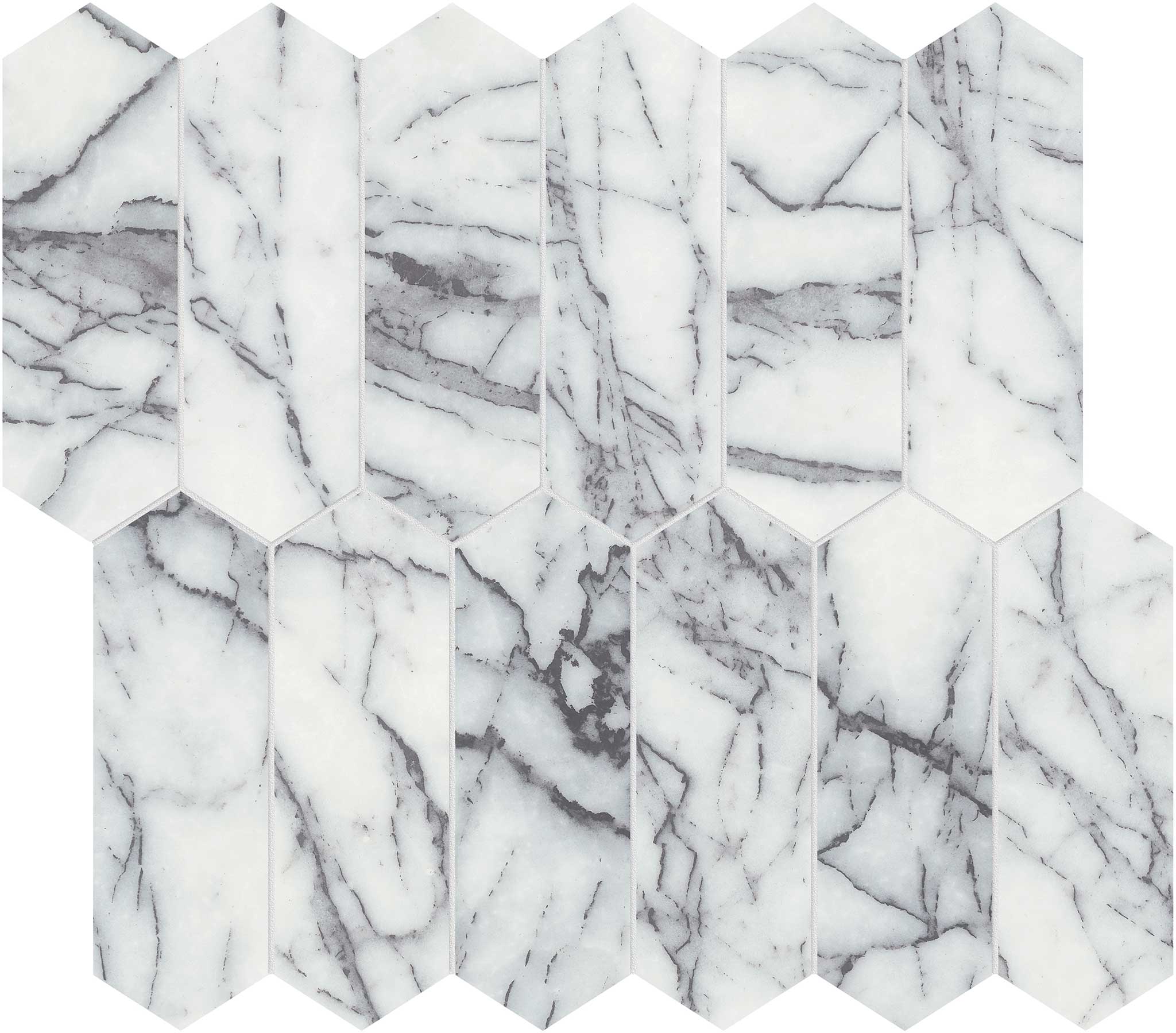 Lilac Volta 2x6 Picket Mosaic | Classic Tile Imports