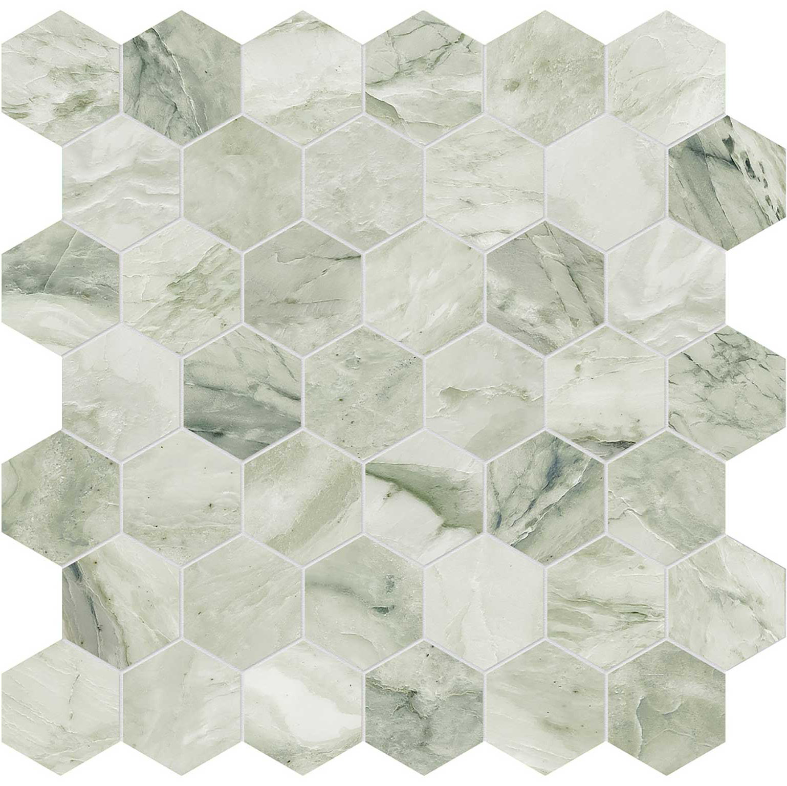 Moscato Argento 2 Hexagon Mosaic | Classic Tile Imports