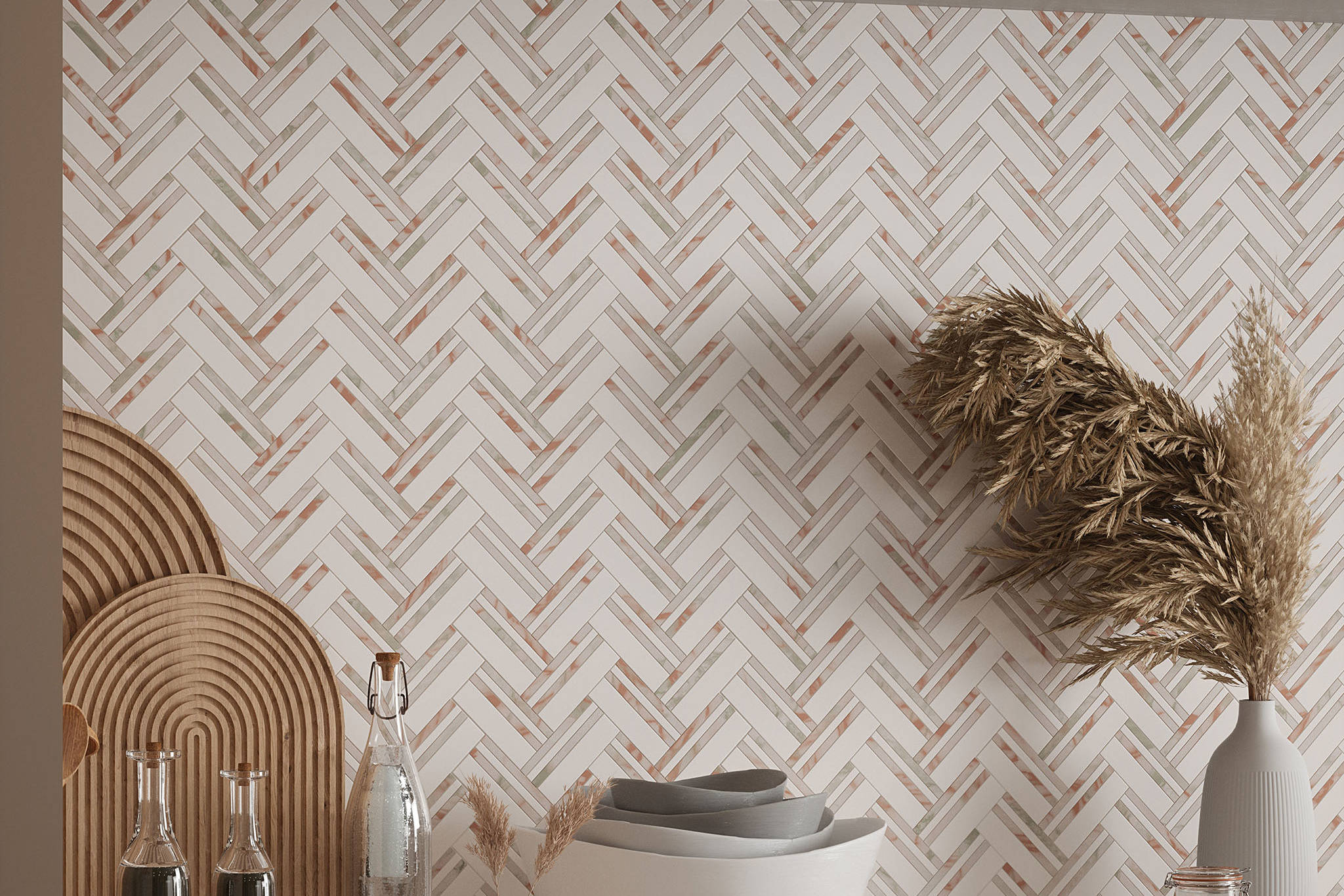 Rosey Weave Mosaic | Classic Tile Imports