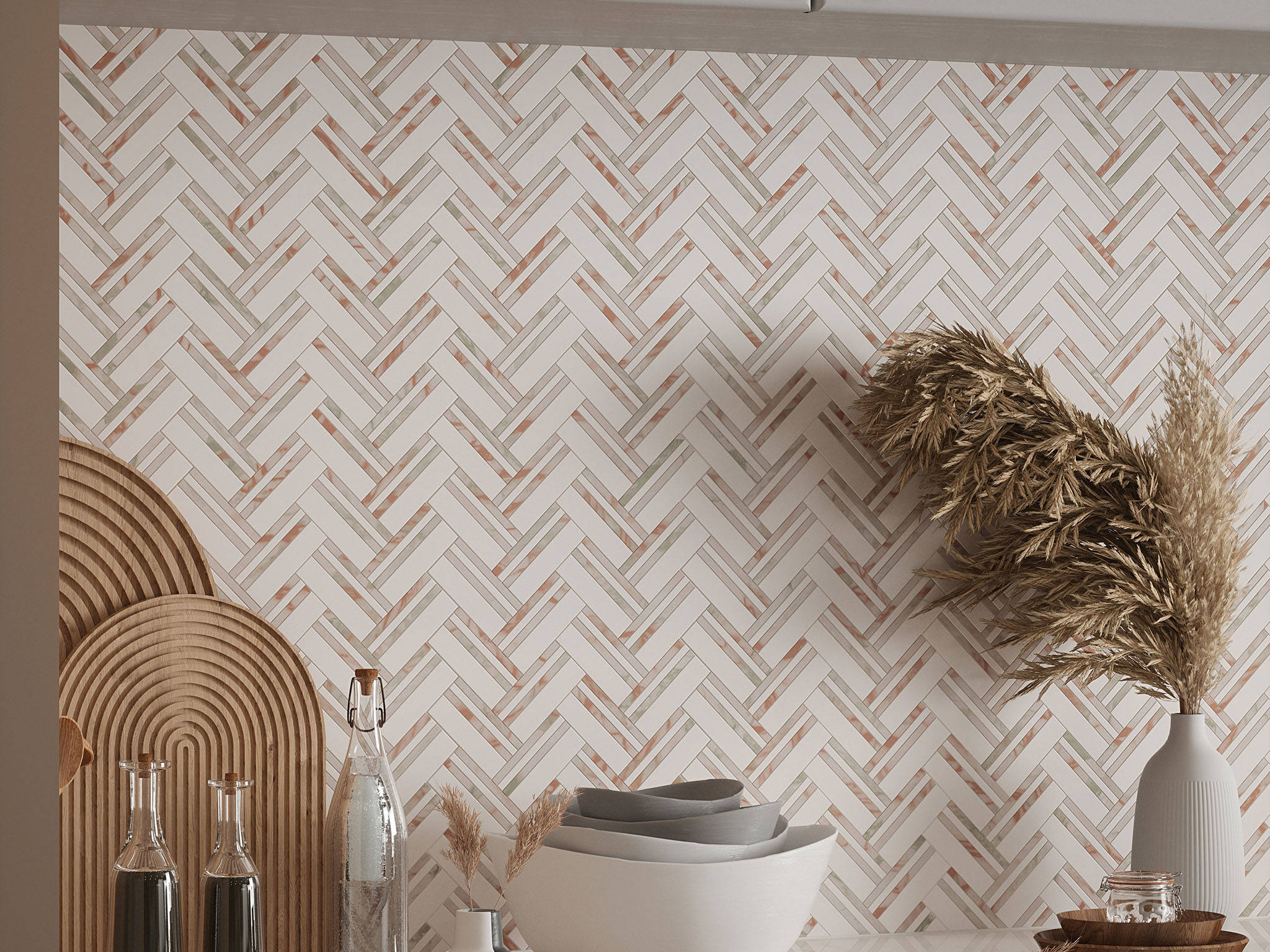 Rosey Weave Mosaic | Classic Tile Imports