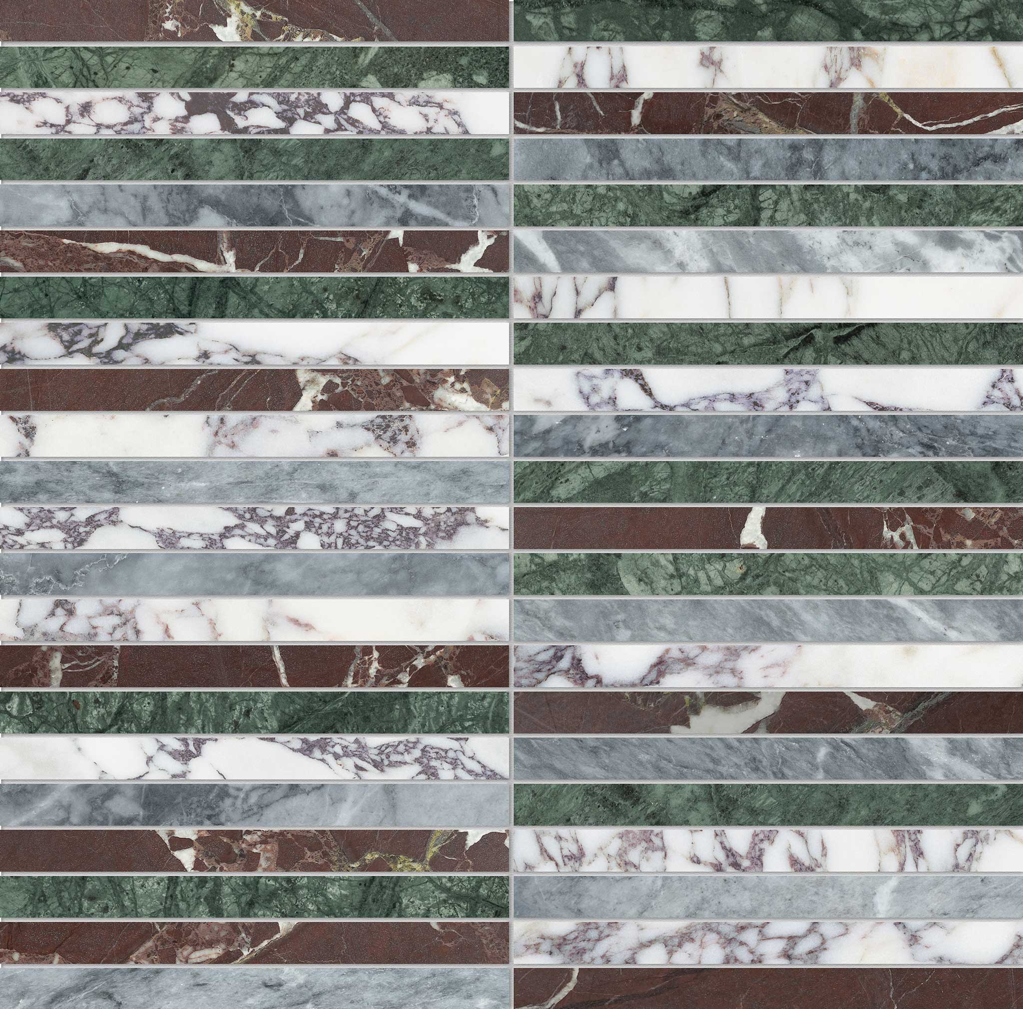 Utopio .5x6 Stacked Tropic Mosaic | Classic Tile Imports
