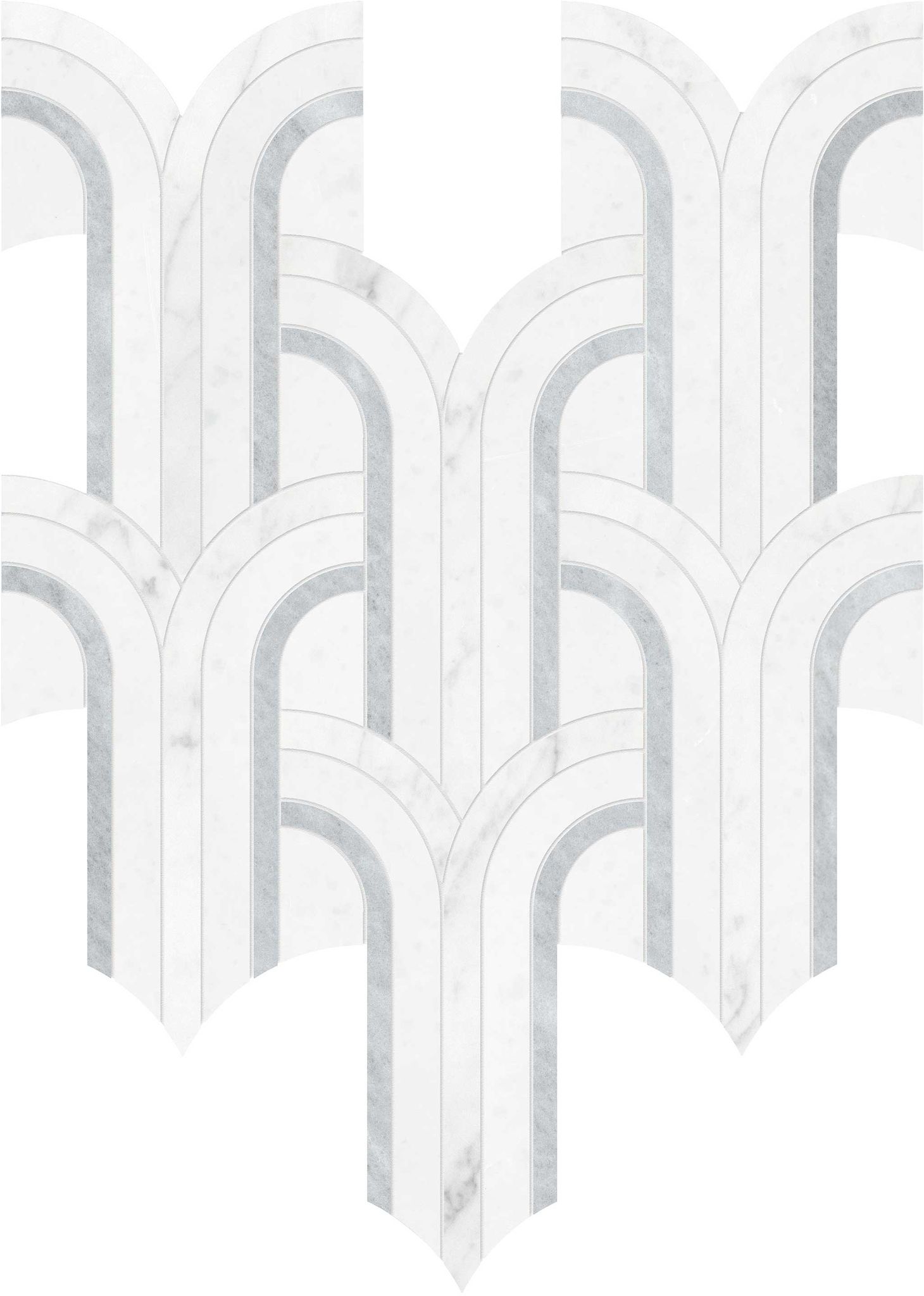 Utopio Florence Dove Stone Mosaic | Classic Tile Imports