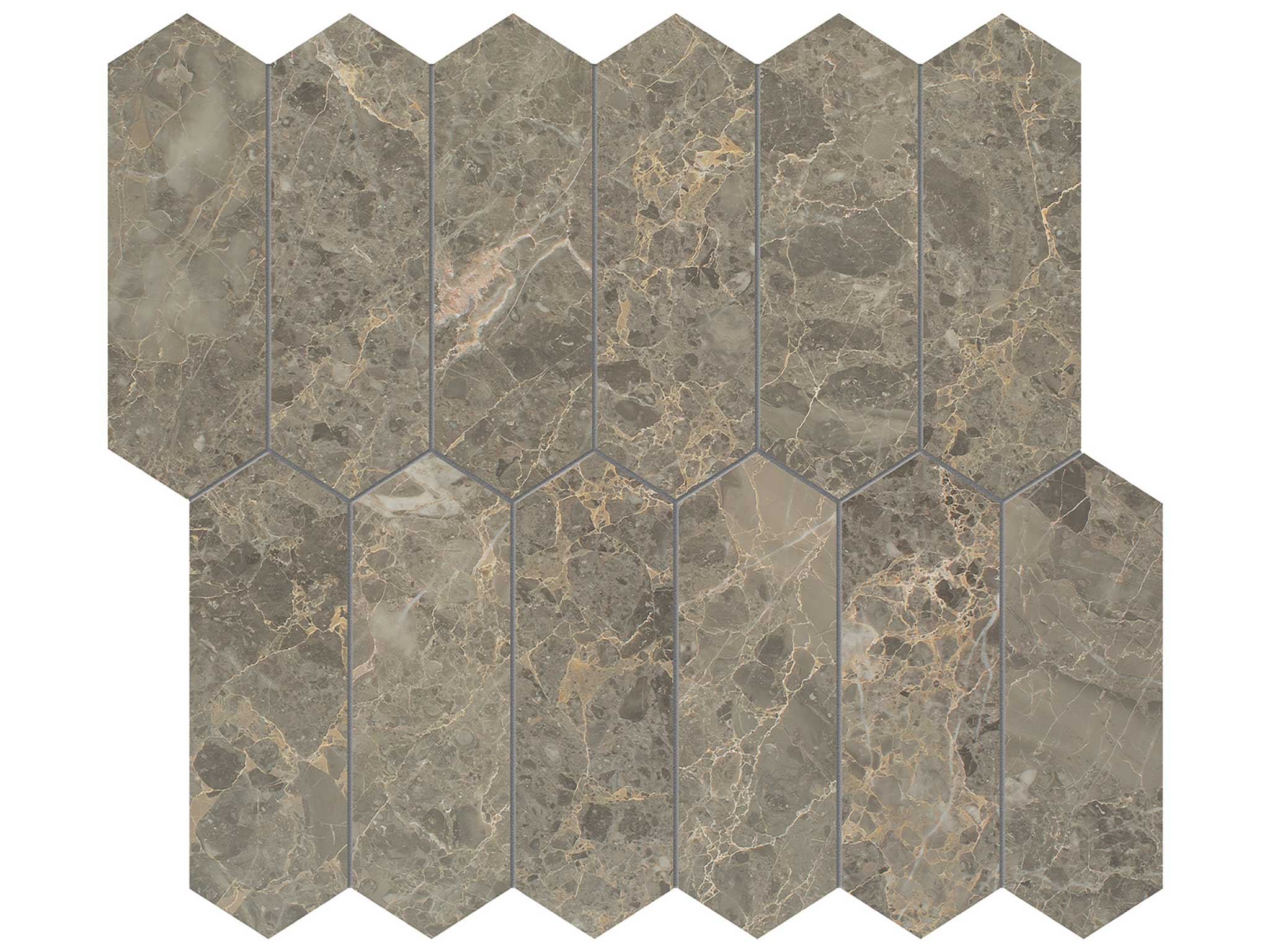 Velutto Ash 2x6 Picket Mosaic | Classic Tile Imports