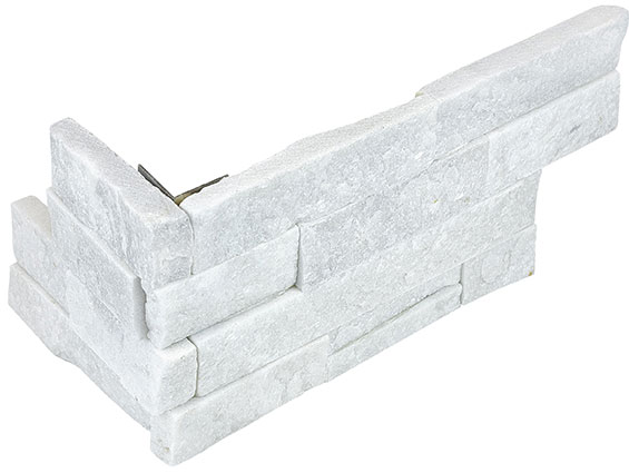 Ledger Stone 6x18 Glacier Assembled Corner | Classic Tile Imports