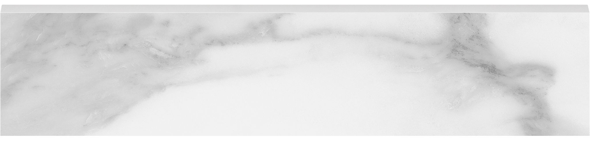 Plata 3x12 Statuario Brina Bullnose Polished | Classic Tile Imports