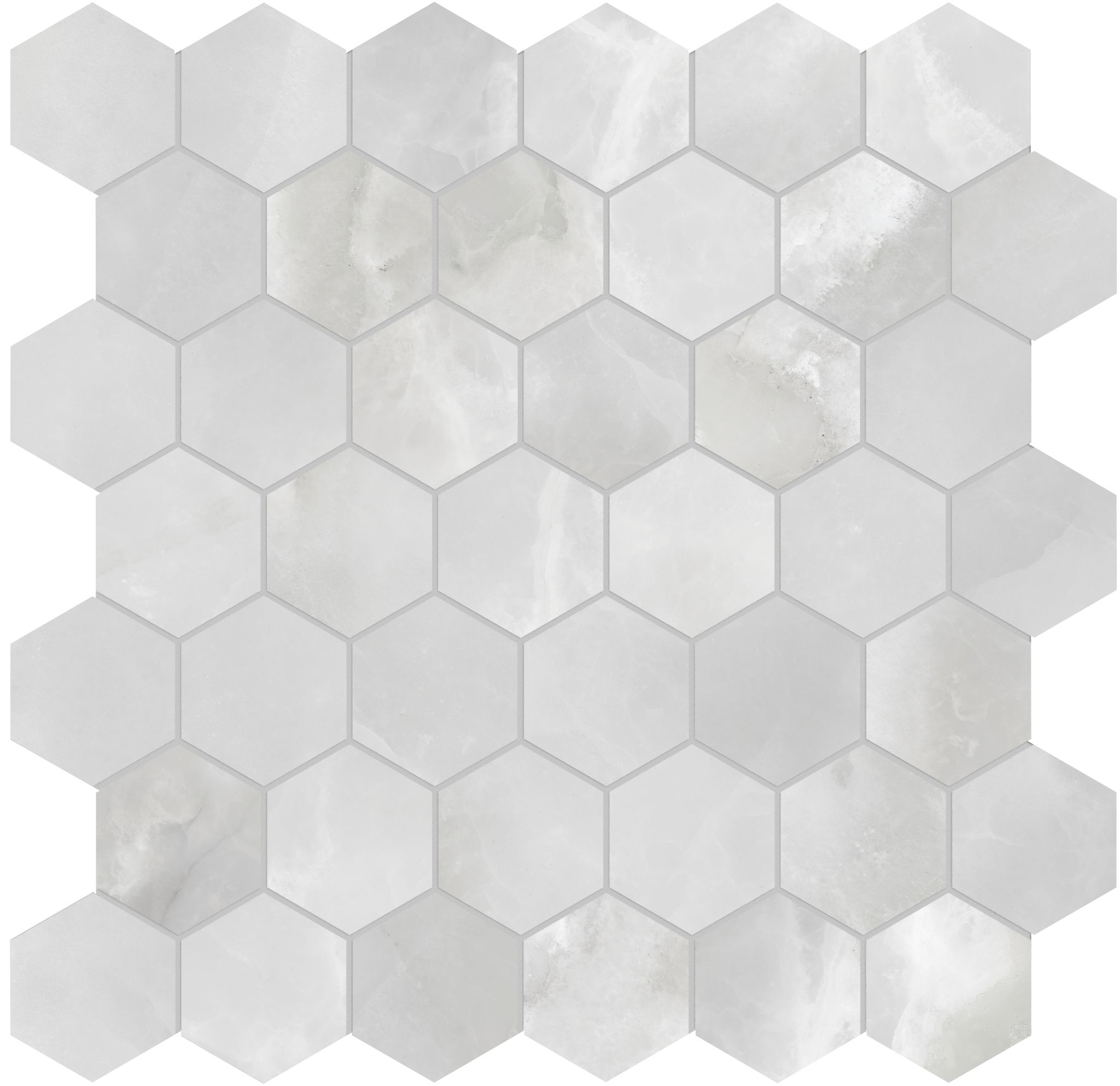 Plata Onyx Crystallo 2 Hexagon Polished | Classic Tile Imports