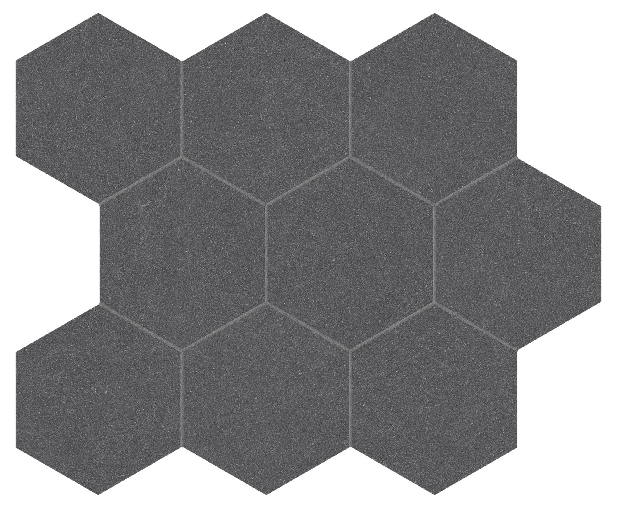 Serena 4" Hex Flint | Classic Tile Imports