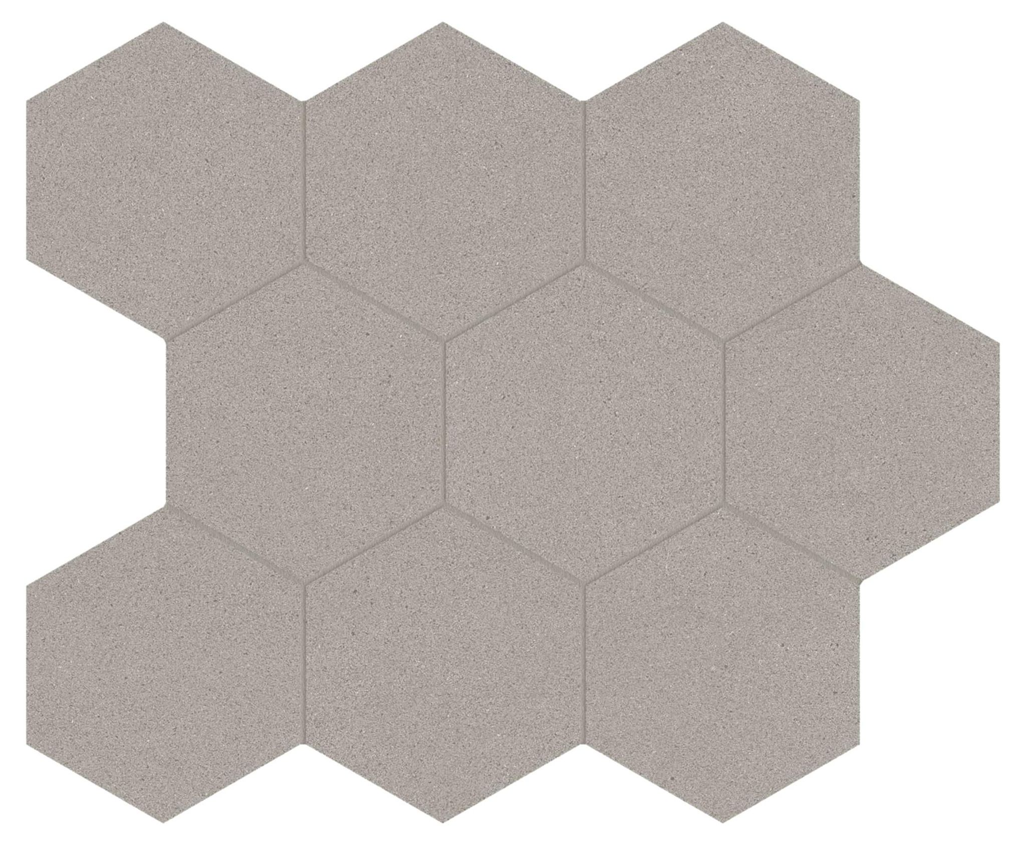 Serena 4" Hex Pewter | Classic Tile Imports