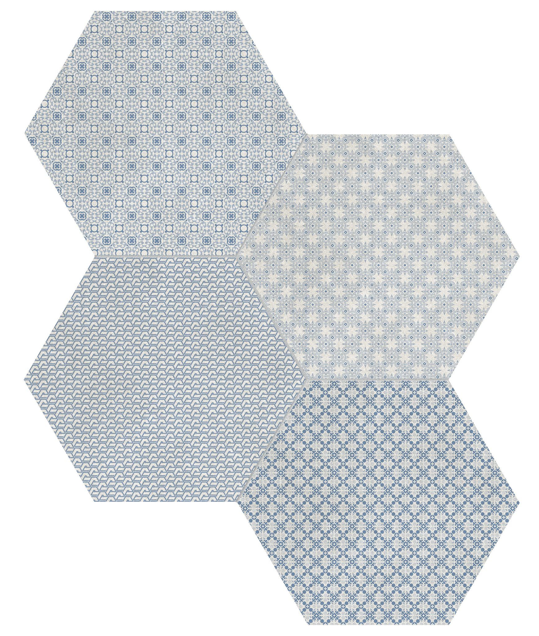 Tapestri 8.5 Denim Blend Hexagon | Classic Tile Imports