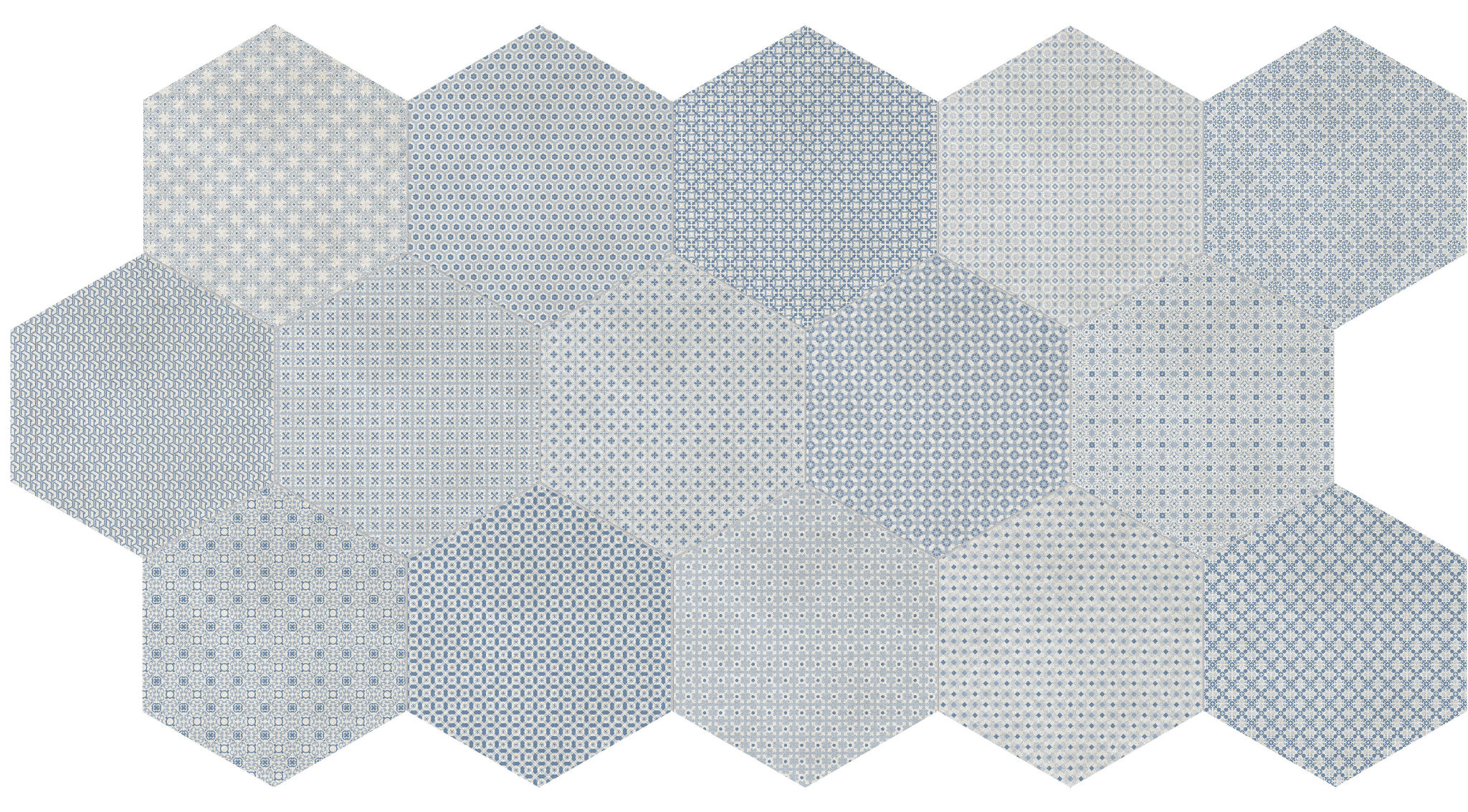 Tapestri 8.5 Denim Blend Hexagon | Classic Tile Imports